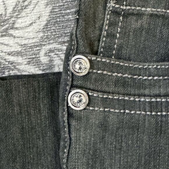 Boston Proper Women's Flare Jeans Size 4 Gray Wash Stretch Denim - Picture 8 of 12